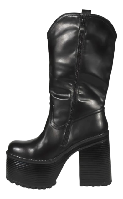 Botas Negras De Mujer Plataforma Alta 2469