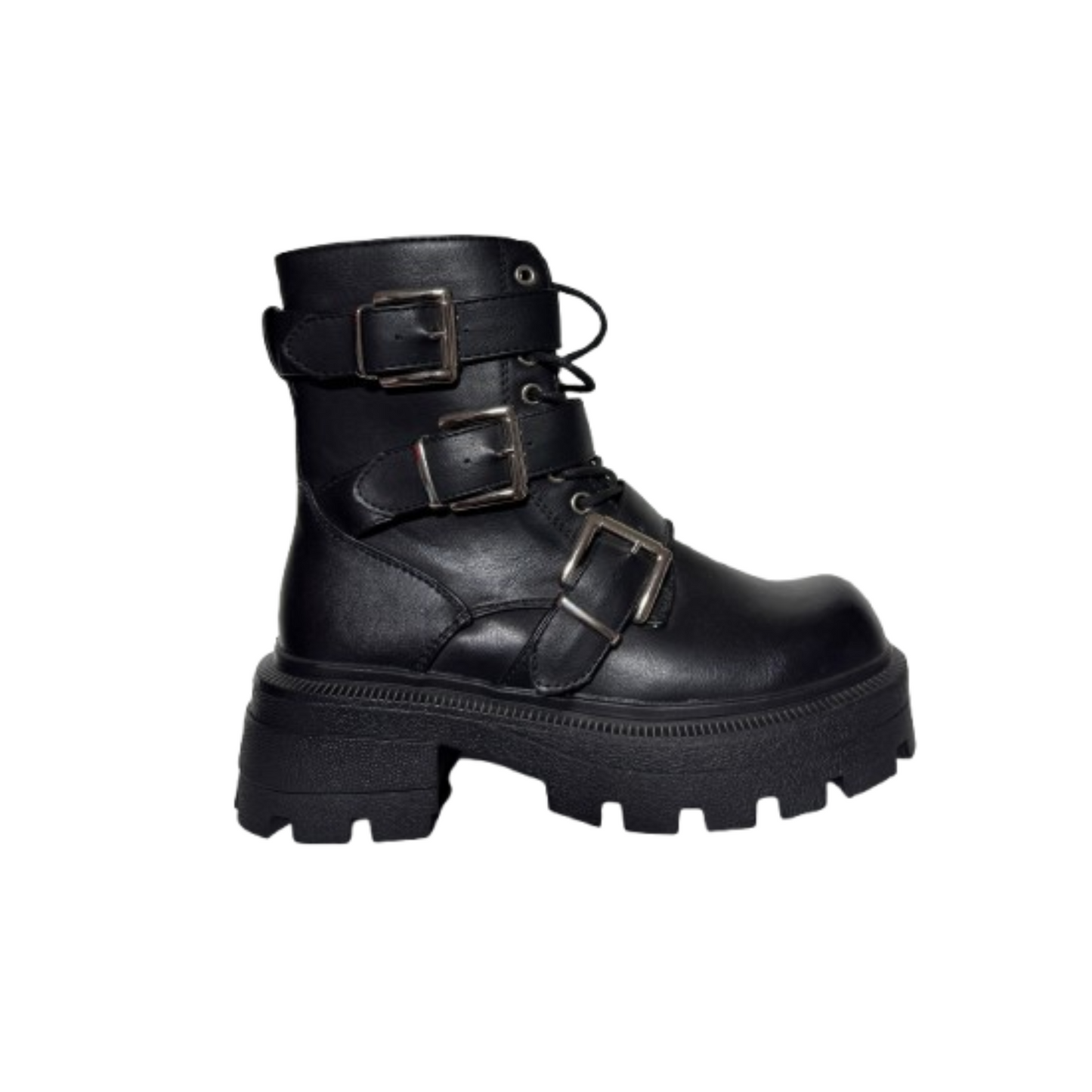 Botines Negros De Mujer Con Broches 2403