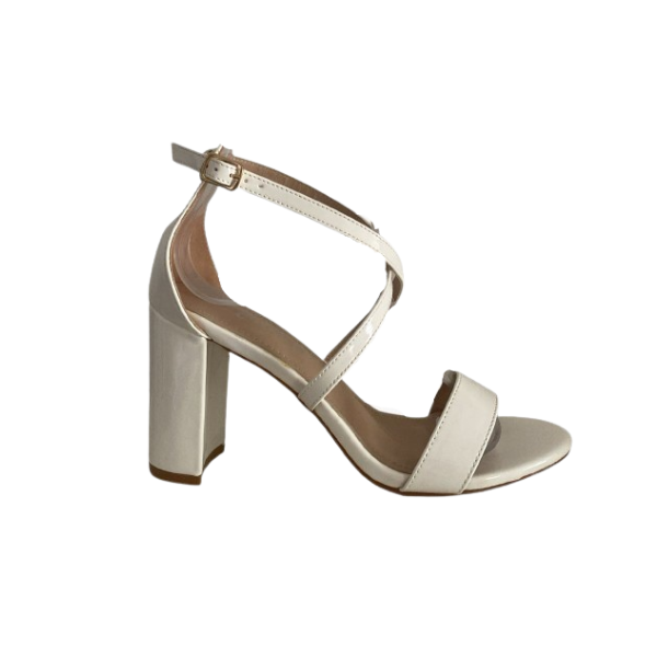 Sandalias de Mujer Blancas con Taco Elegante G232508