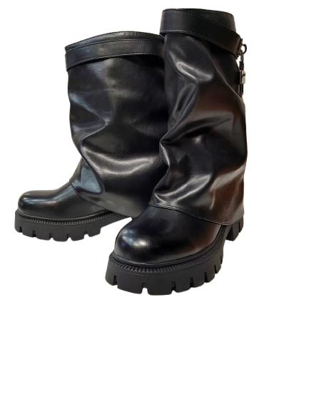 Botines Negros de Mujer con Candado 6522