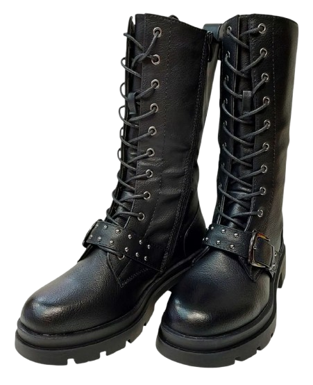 Botas Cortas Negras De Mujer 6512
