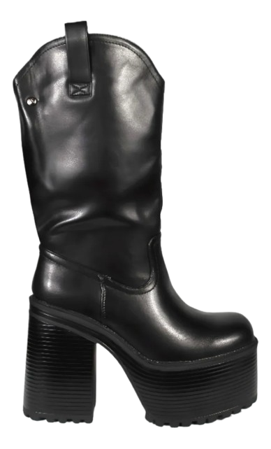 Botas Negras De Mujer Plataforma Alta 2469