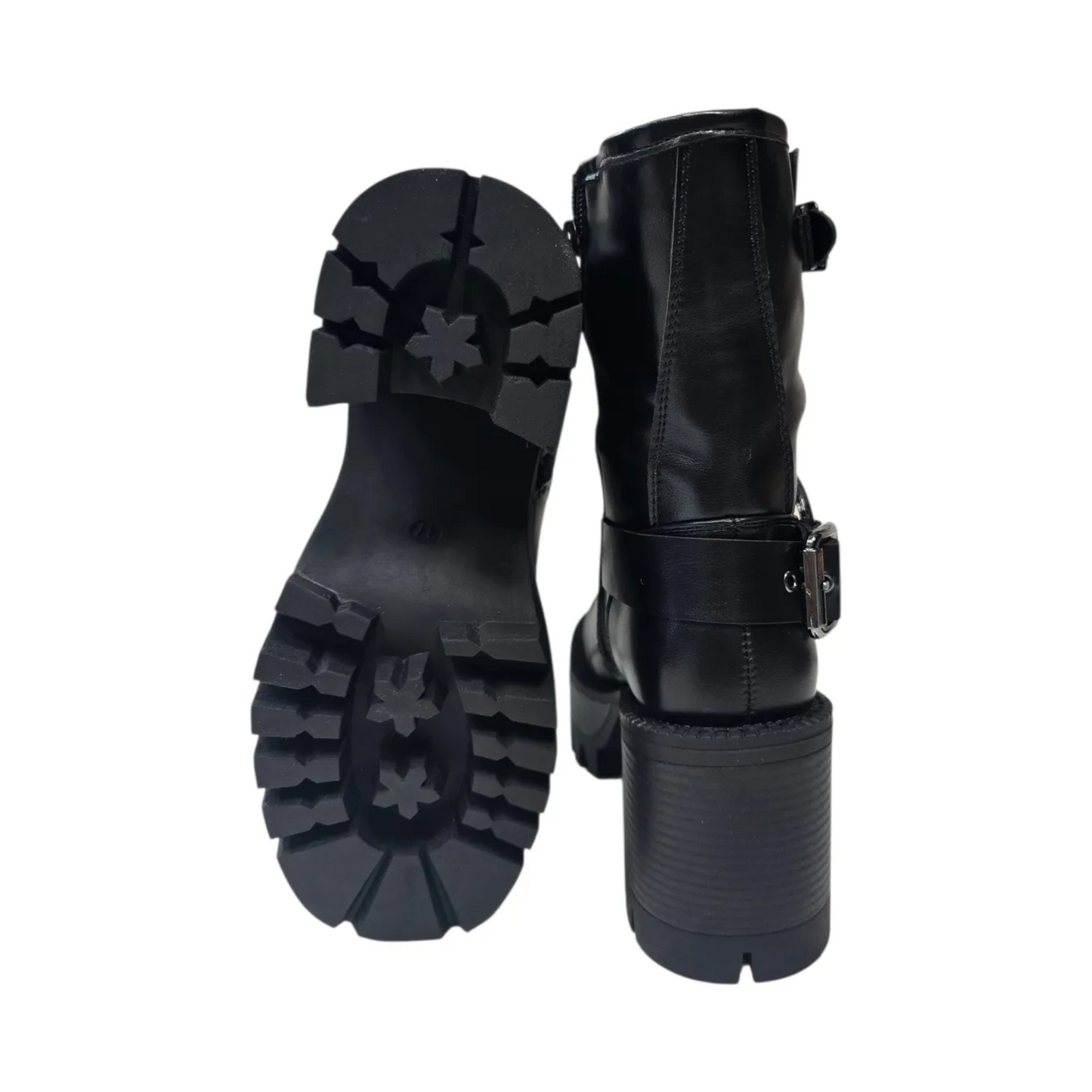 Botines Negros De Mujer Ajustables 2470