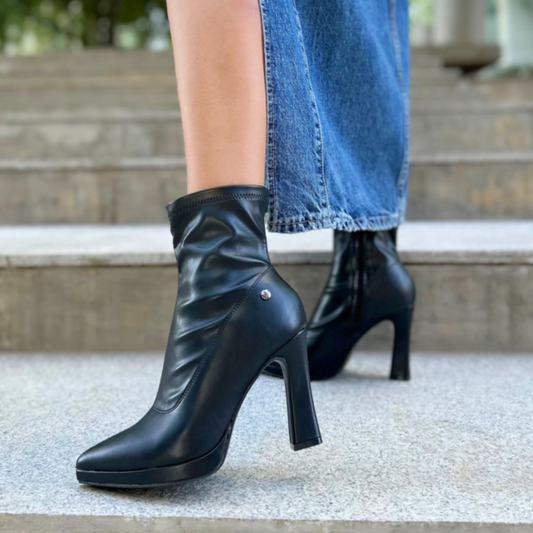 Botines Negros De Mujer 2456