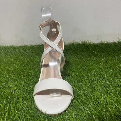Sandalias de Mujer Blancas con Taco Elegante G232508