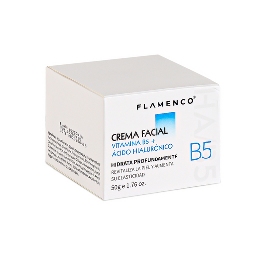 Crema Facial con Vitamina B5 y Ácido Hialurónico – Hidratación Profunda y Reparación Intensiva