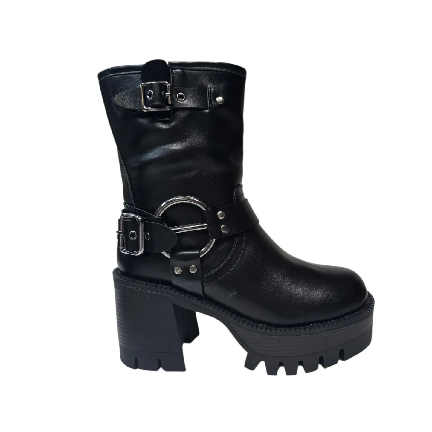 Botines Negros De Mujer Ajustables 2470