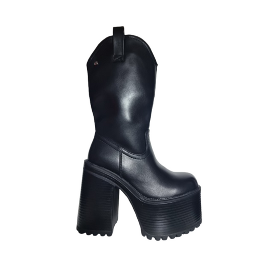Botas Negras De Mujer Plataforma Alta 2469