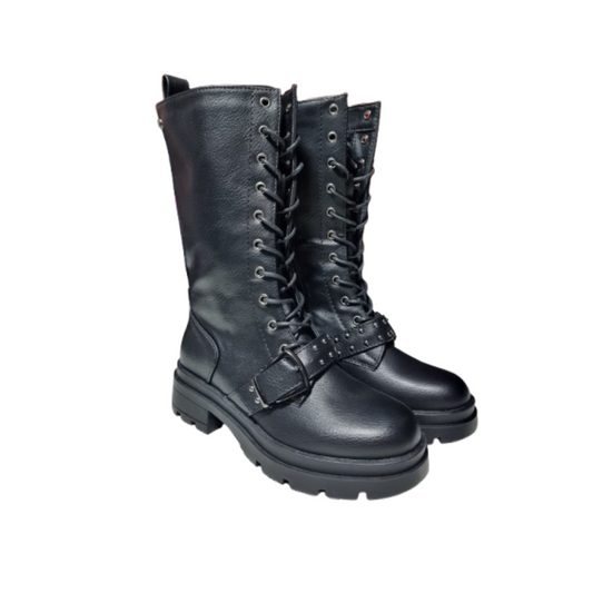 Botas Cortas Negras De Mujer 6512