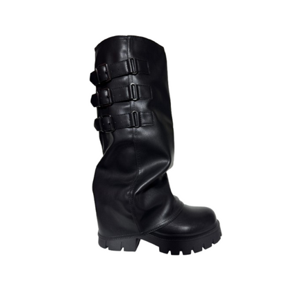 Botas de broches que transforman tu outfit N° 6526
