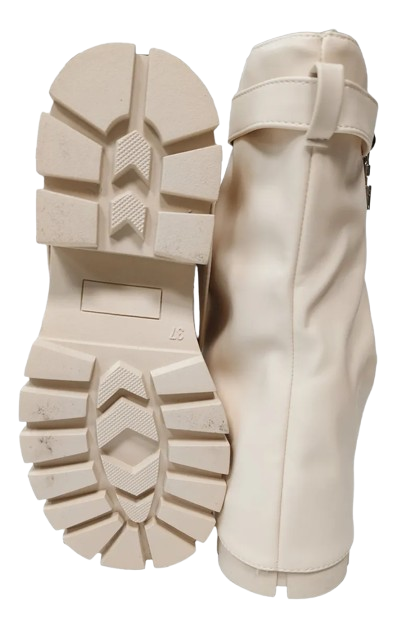 Botines de Mujer Beige con Candado 6522B