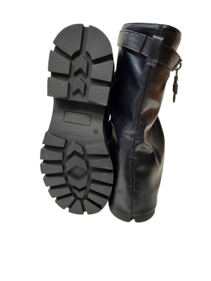 Botines Negros de Mujer con Candado 6522