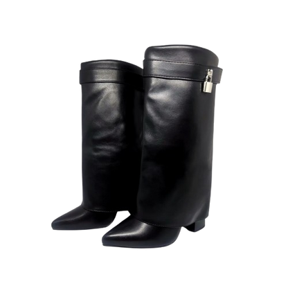 Botas de Mujer con Candado en Tendencia – Estilo Elegante y Moderno  N°6502