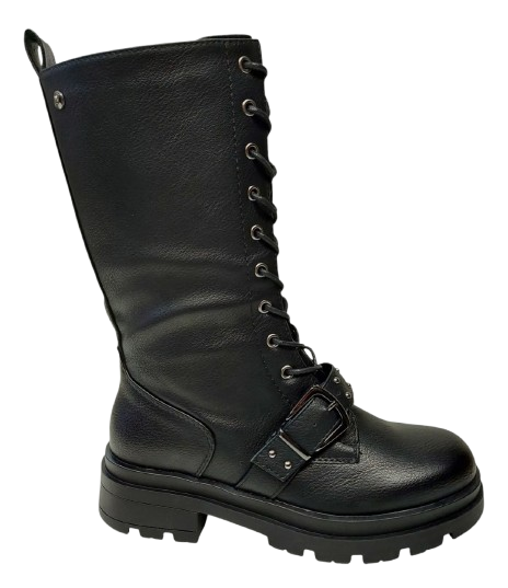 Botas Cortas Negras De Mujer 6512
