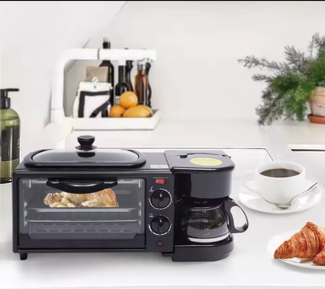 Horno Eléctrico Multifuncional 3 en 1 – Asa, Tuesta y Hornea en Un Solo Lugar