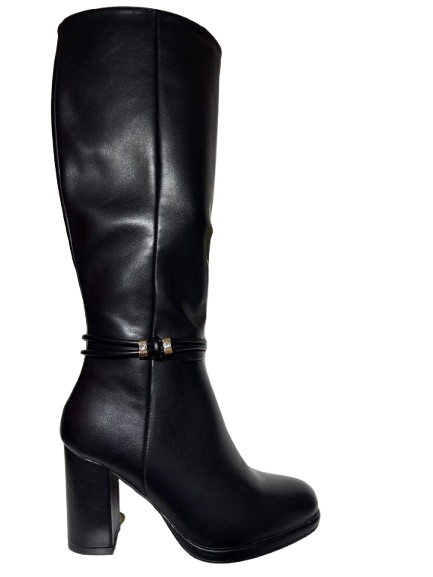 Botas Negras Brillo 4K401